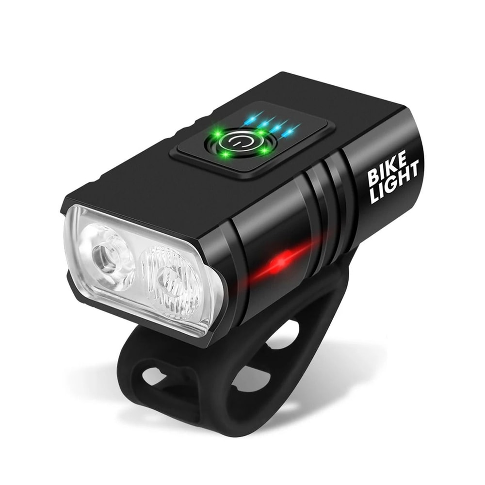 USB Rechargeable Bicycle Front Light With Adjustable LED Brightness 6