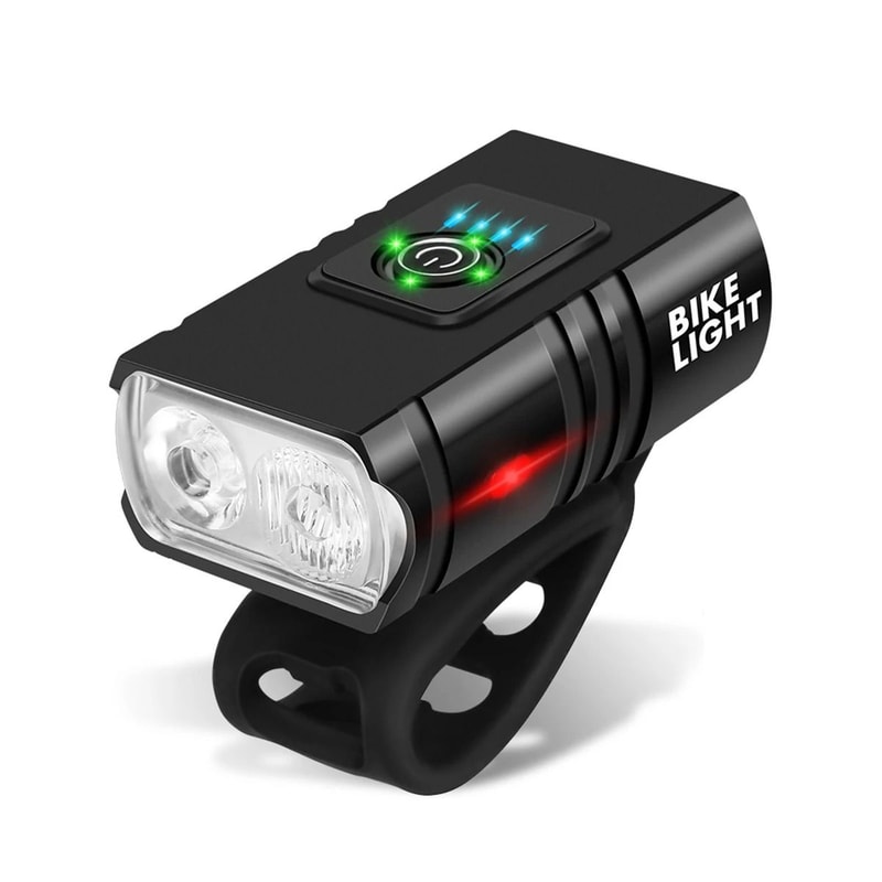 USB Rechargeable Bicycle Front Light With Adjustable LED Brightness 6