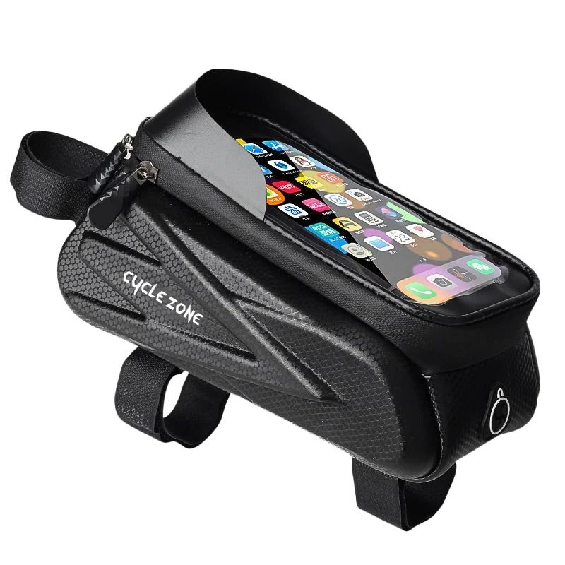 Bicycle Top Tube Frame Phone Holder Bag For Cycling Storage 5