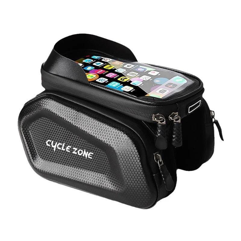 Bicycle Top Tube Frame Phone Holder Bag For Cycling Storage 6