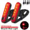 USB Rechargeable Bicycle Rear Tail Lights For Night Riding Safety 0