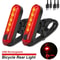 USB Rechargeable Bicycle Rear Tail Lights For Night Riding Safety 0