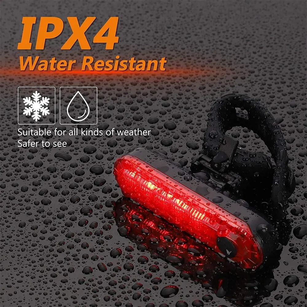 USB Rechargeable Bicycle Rear Tail Lights For Night Riding Safety 3