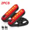 USB Rechargeable Bicycle Rear Tail Lights For Night Riding Safety 6