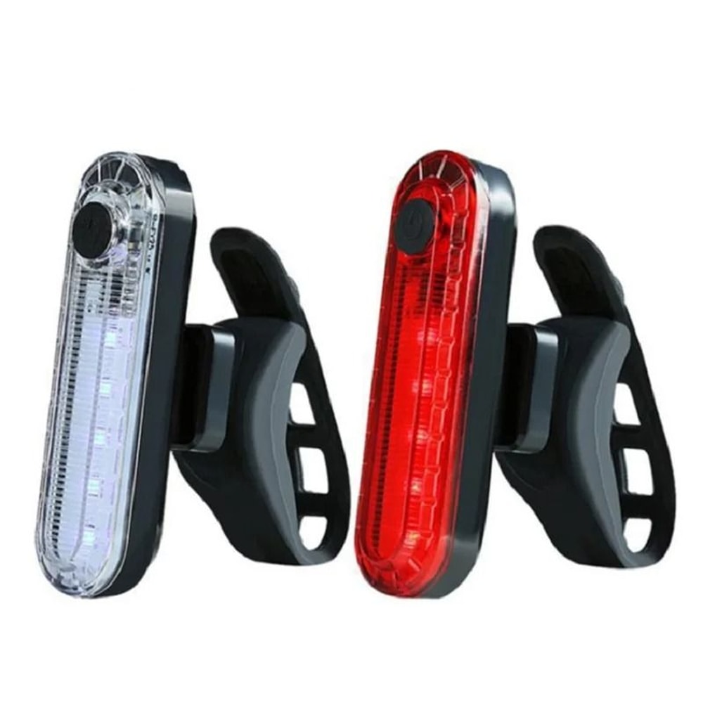 USB Rechargeable Bicycle Rear Tail Lights For Night Riding Safety 7