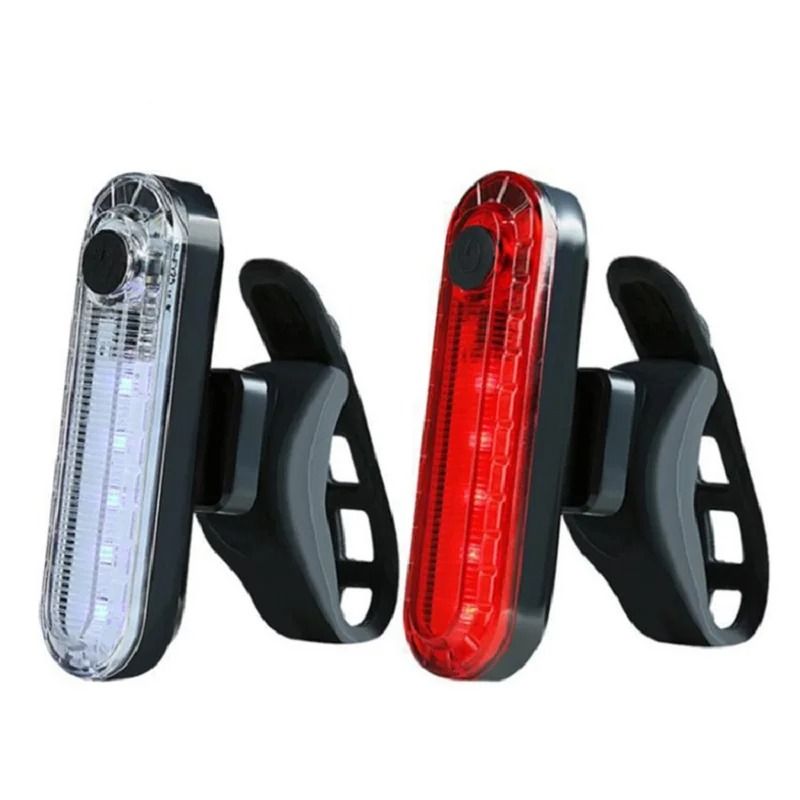 USB Rechargeable Bicycle Rear Tail Lights For Night Riding Safety 7
