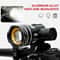 USB Rechargeable Bicycle Front Light With Adjustable Zoom And Waterproof Design 0