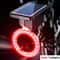 Solar Powered Bicycle Rear Tail Light With Smart Sensor For Night Riding 0