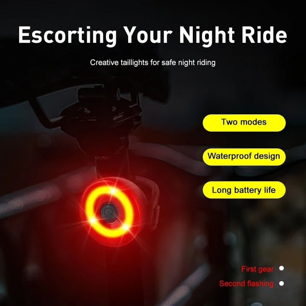 Mini LED Bicycle Rear Taillight For Safety And Night Riding 0
