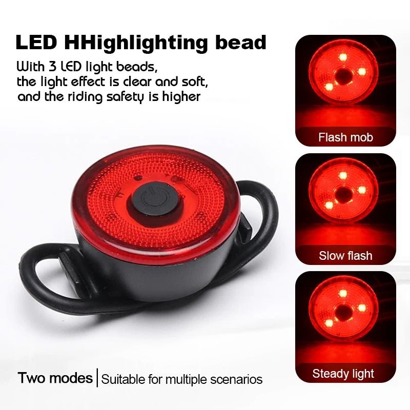 Mini LED Bicycle Rear Taillight For Safety And Night Riding 1