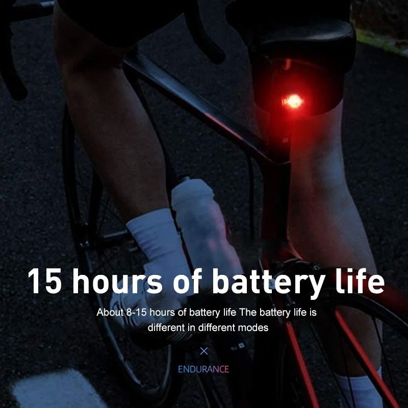 Mini LED Bicycle Rear Taillight For Safety And Night Riding 5