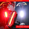 USB Rechargeable Bicycle Rear Taillight LED Safety Warning Lamp 4