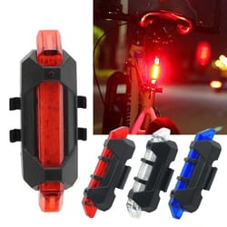 rechargeable bicycle rear led taillight for night riding safety
