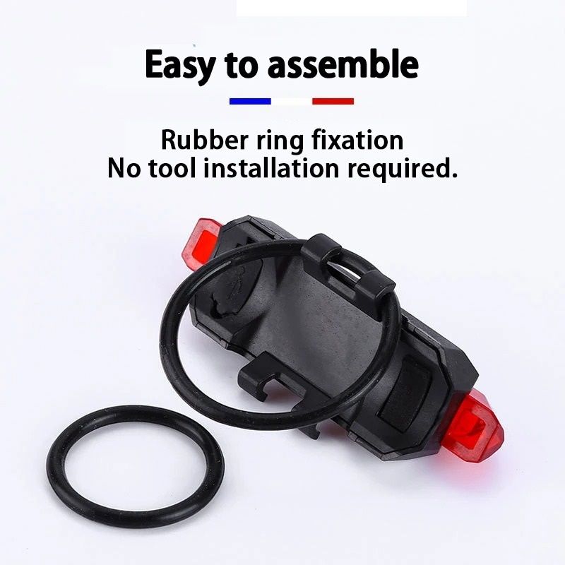 Rechargeable Bicycle Rear LED Taillight For Night Riding Safety 4