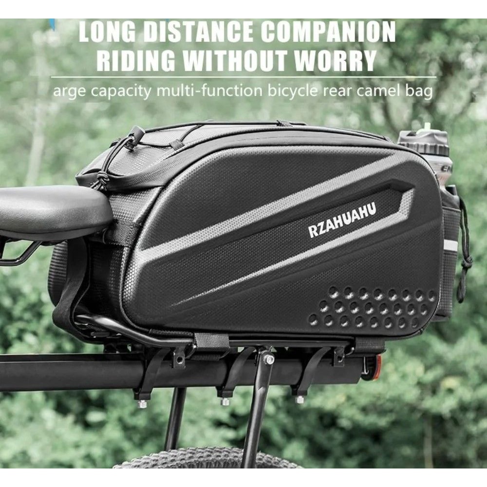 Large Capacity Bicycle Rear Seat Bag With Waterproof Storage 0
