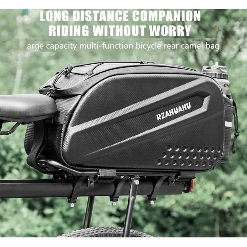 Large Capacity Bicycle Rear Seat Bag With Waterproof Storage 0