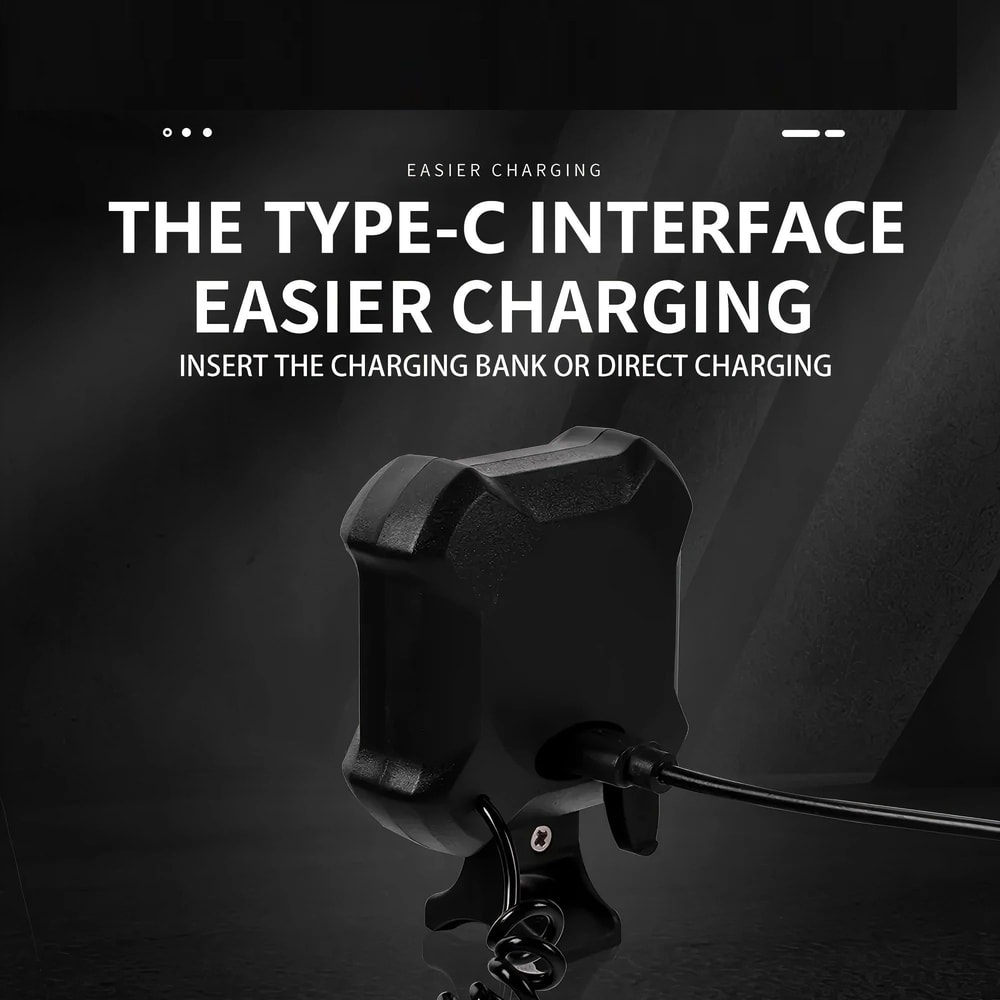 Rechargeable Electronic Bicycle Bell And Horn With Bright Handlebar Light 3