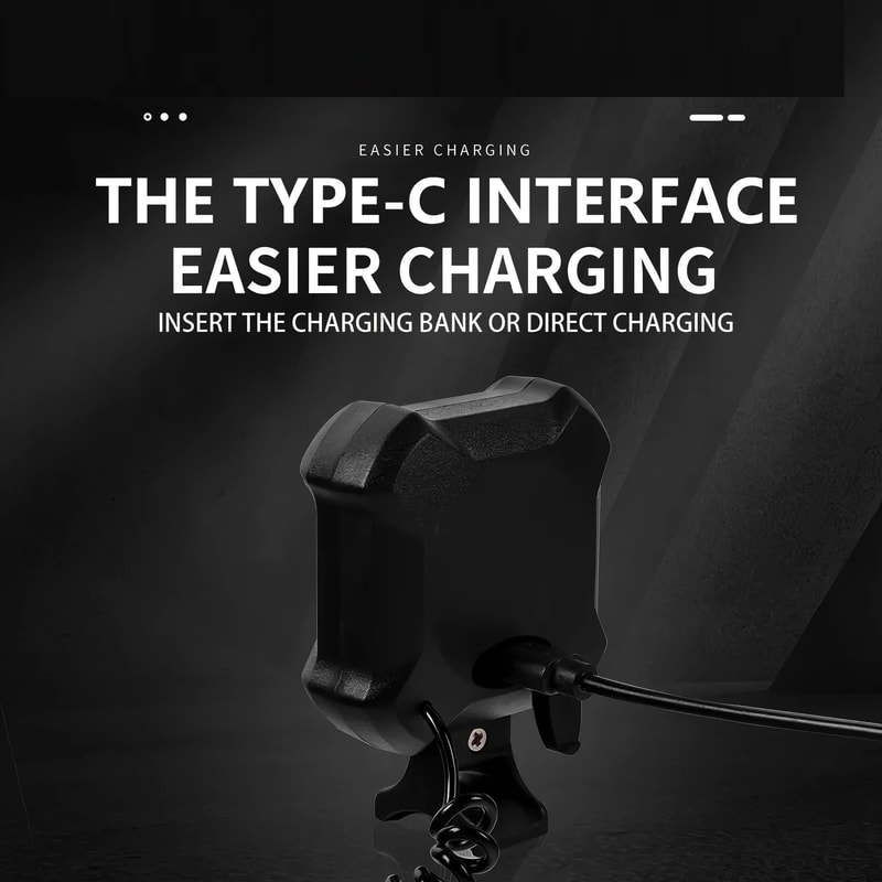 Rechargeable Electronic Bicycle Bell And Horn With Bright Handlebar Light 3