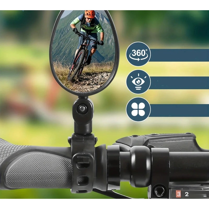 Adjustable 360 Degree Cycling Rear View Mirror For Bike Handlebar 1