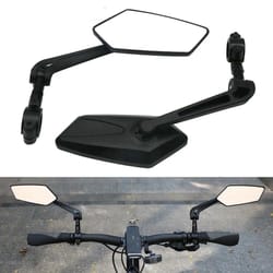 adjustable bicycle rear view mirror for handlebar with wide angle visibility