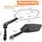 Adjustable Bicycle Rear View Mirror For Handlebar With Wide Angle Visibility 1