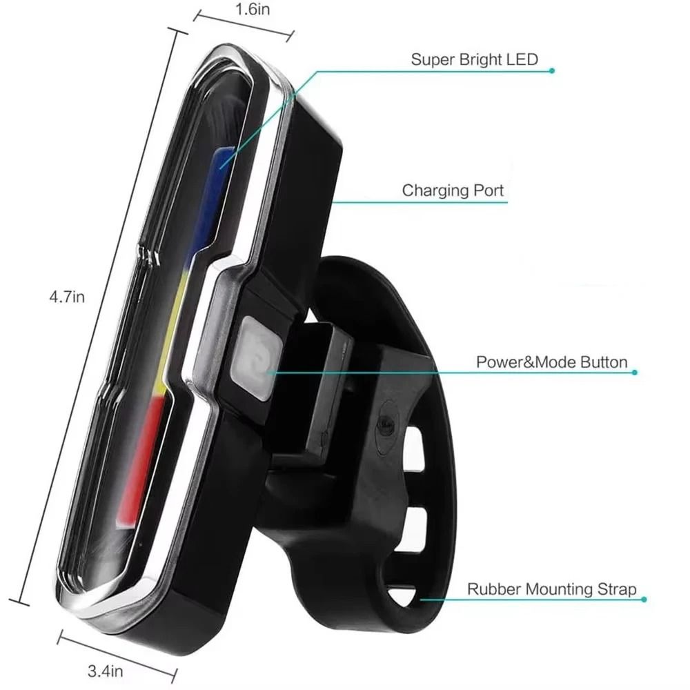Increase Your Visibility And Safety On Every Ride With This Ultra Bright USB Rechargeable Bicycle R 2