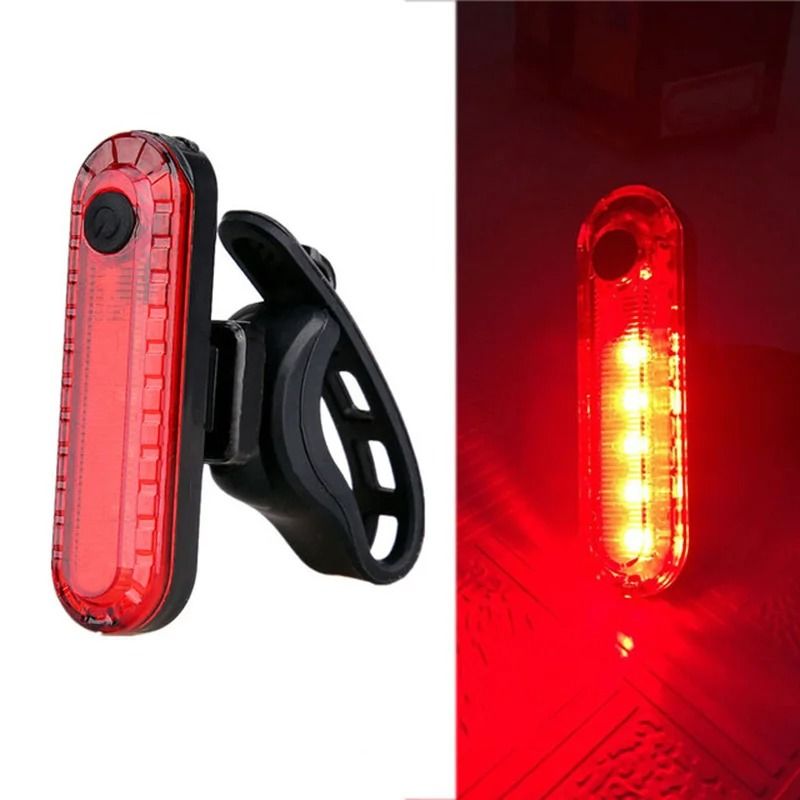 USB Rechargeable Bike Front Light And Taillight Set With Three Lighting Modes 1
