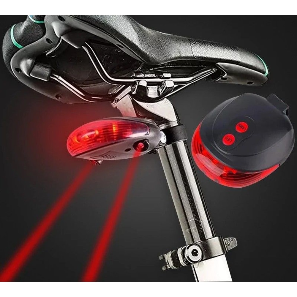 Rechargeable Bicycle Rear LED Tail Light For Night Riding Safety 0