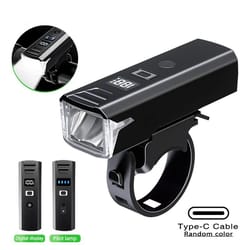 smart sensor bicycle front light usb c rechargeable led headlamp