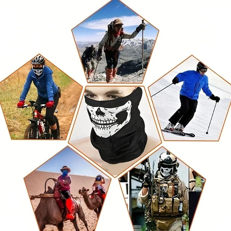 Breathable Cycling Face Cover Mask Lightweight Summer Bandana 4