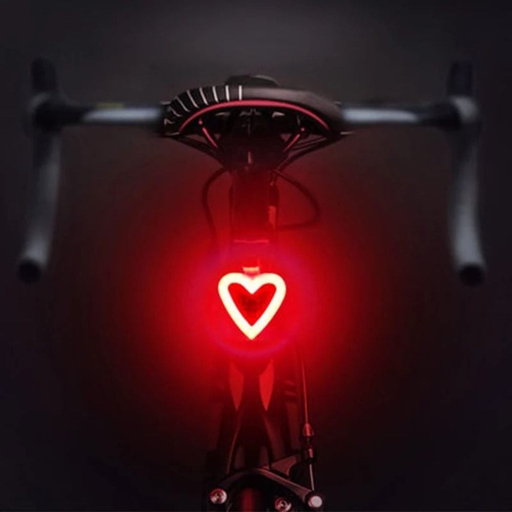 USB Rechargeable Bicycle Tail Light Multi Mode LED Cycling Rear Lamp 8