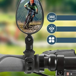 adjustable 360 degree bicycle rearview mirror wide angle bike handlebar mirror