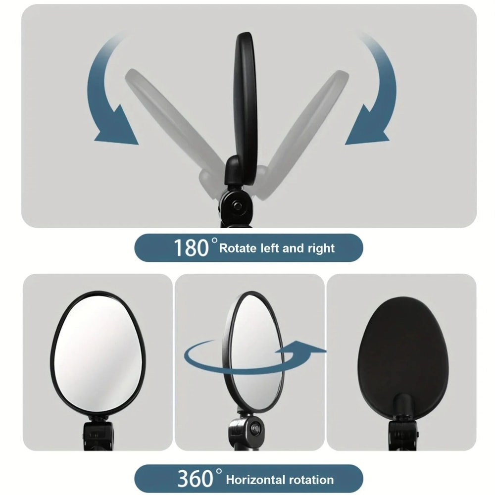 Adjustable 360 Degree Bicycle Rearview Mirror Wide Angle Bike Handlebar Mirror 1