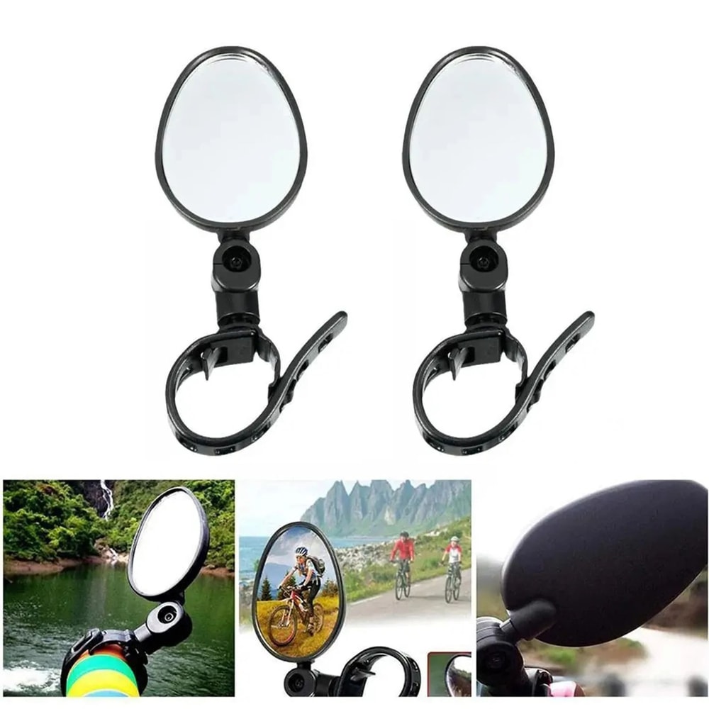 Adjustable 360 Degree Bicycle Rearview Mirror Wide Angle Bike Handlebar Mirror 5