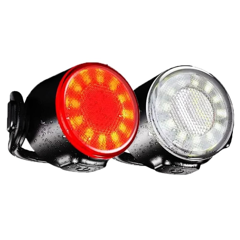 Rechargeable Mini Bike Light COB Bicycle Front And Rear Safety Lamp 8