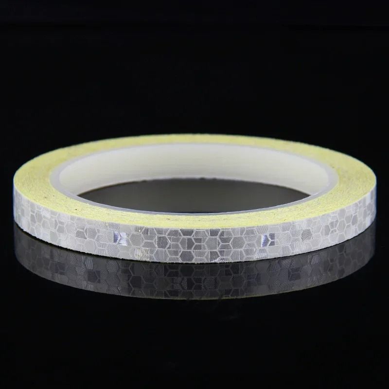 Reflective Bike Stickers Safety Tape Fluorescent Bicycle Warning Strips 11