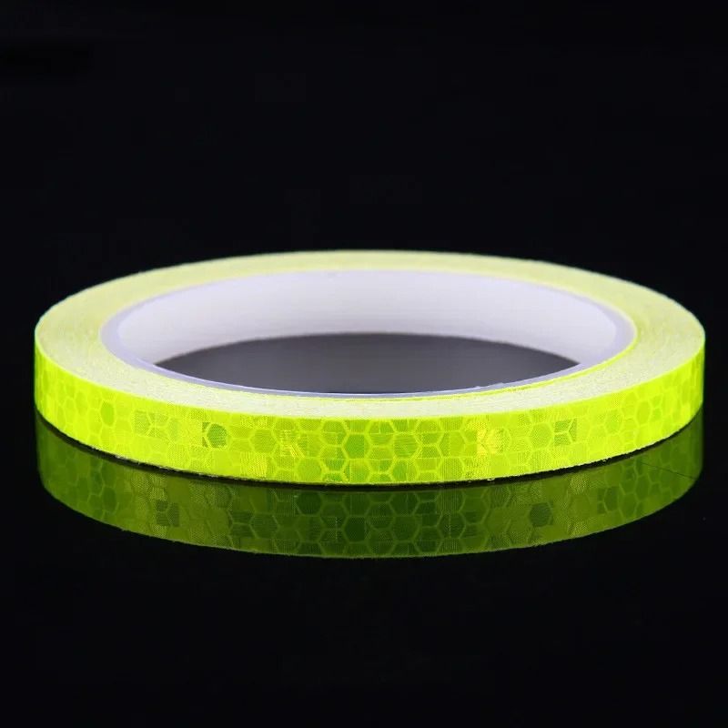 Reflective Bike Stickers Safety Tape Fluorescent Bicycle Warning Strips 12