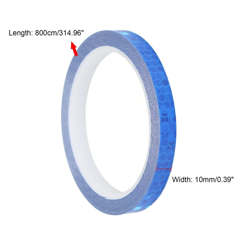Reflective Bike Stickers Safety Tape Fluorescent Bicycle Warning Strips 3