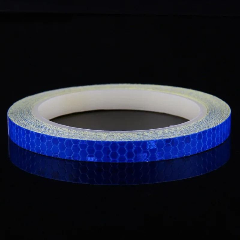 Reflective Bike Stickers Safety Tape Fluorescent Bicycle Warning Strips 6