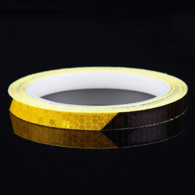 Reflective Bike Stickers Safety Tape Fluorescent Bicycle Warning Strips 7
