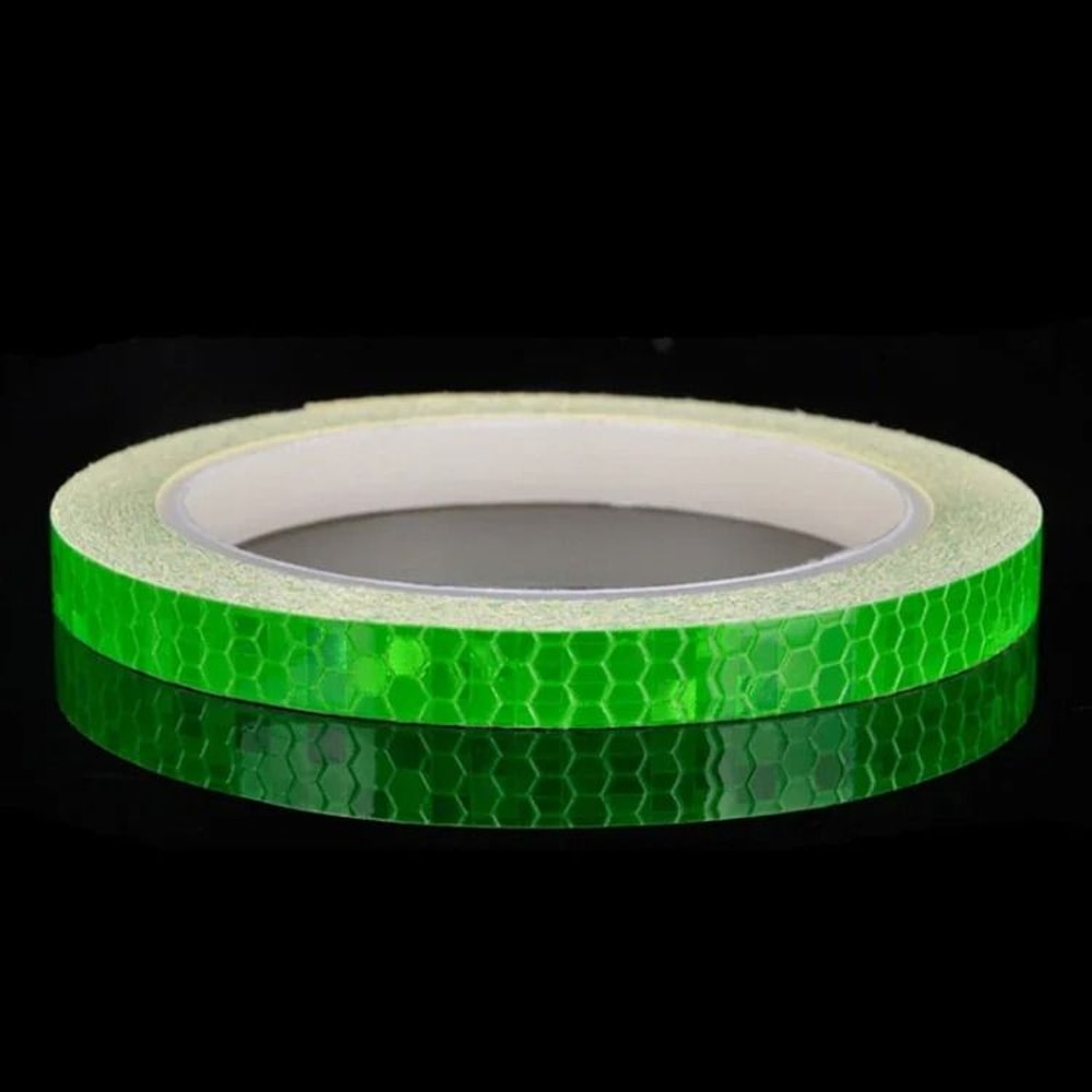 Reflective Bike Stickers Safety Tape Fluorescent Bicycle Warning Strips 8