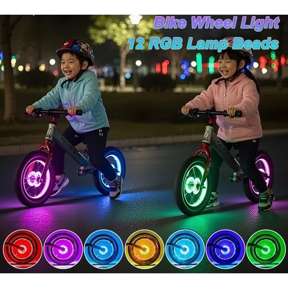 Rechargeable LED Bicycle Wheel Light Multi Color Bike Spoke Light 0