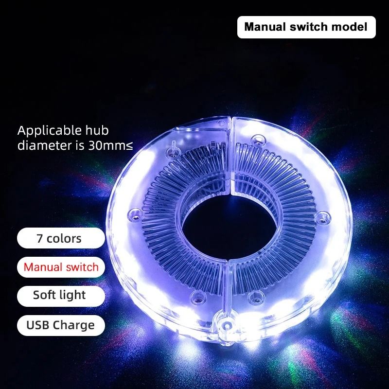 Rechargeable LED Bicycle Wheel Light Multi Color Bike Spoke Light 5