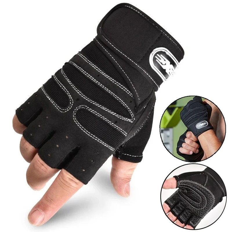 Fitness Half Finger Gloves With Wrist Support For Training And Riding 0