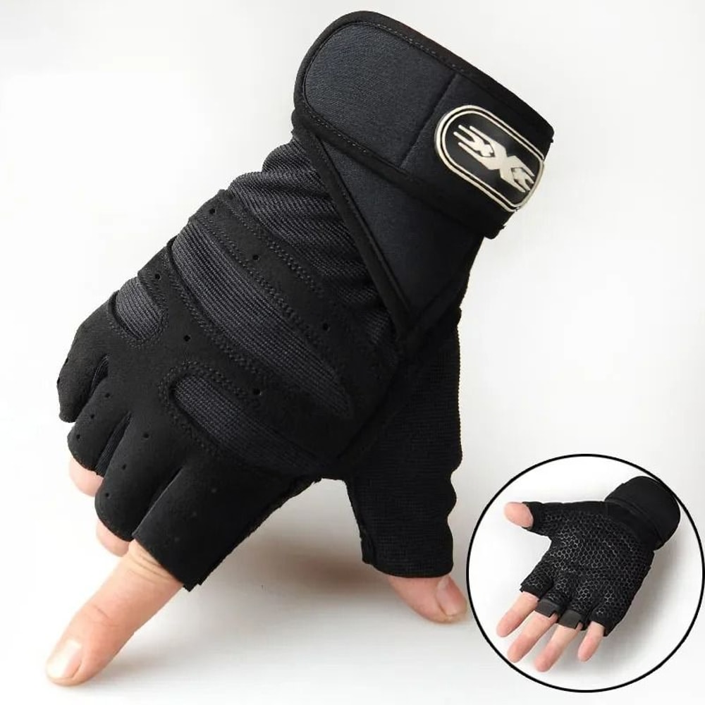Fitness Half Finger Gloves With Wrist Support For Training And Riding 6