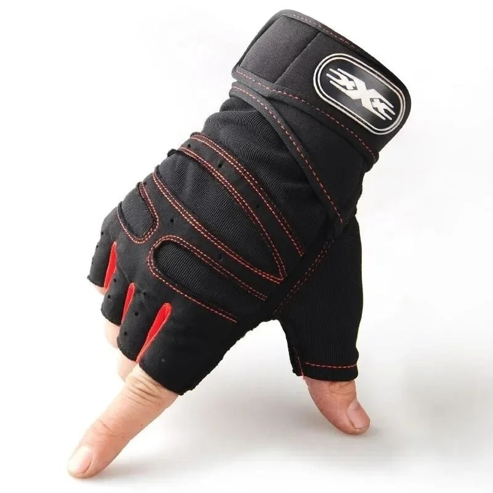 Fitness Half Finger Gloves With Wrist Support For Training And Riding 7
