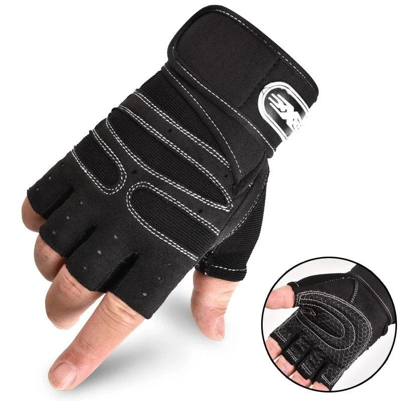Fitness Half Finger Gloves With Wrist Support For Training And Riding 8