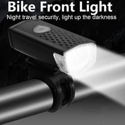 usb rechargeable bike front light led bicycle headlamp with three modes