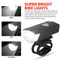 USB Rechargeable Bike Front Light LED Bicycle Headlamp With Three Modes 1