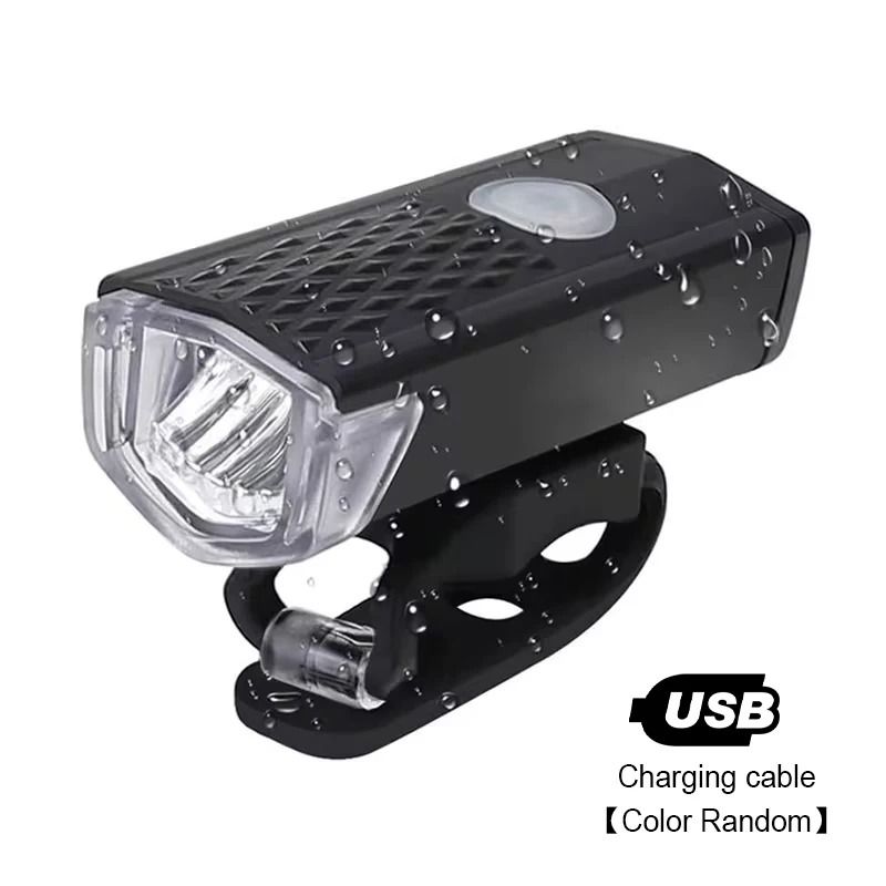 USB Rechargeable Bike Front Light LED Bicycle Headlamp With Three Modes 7